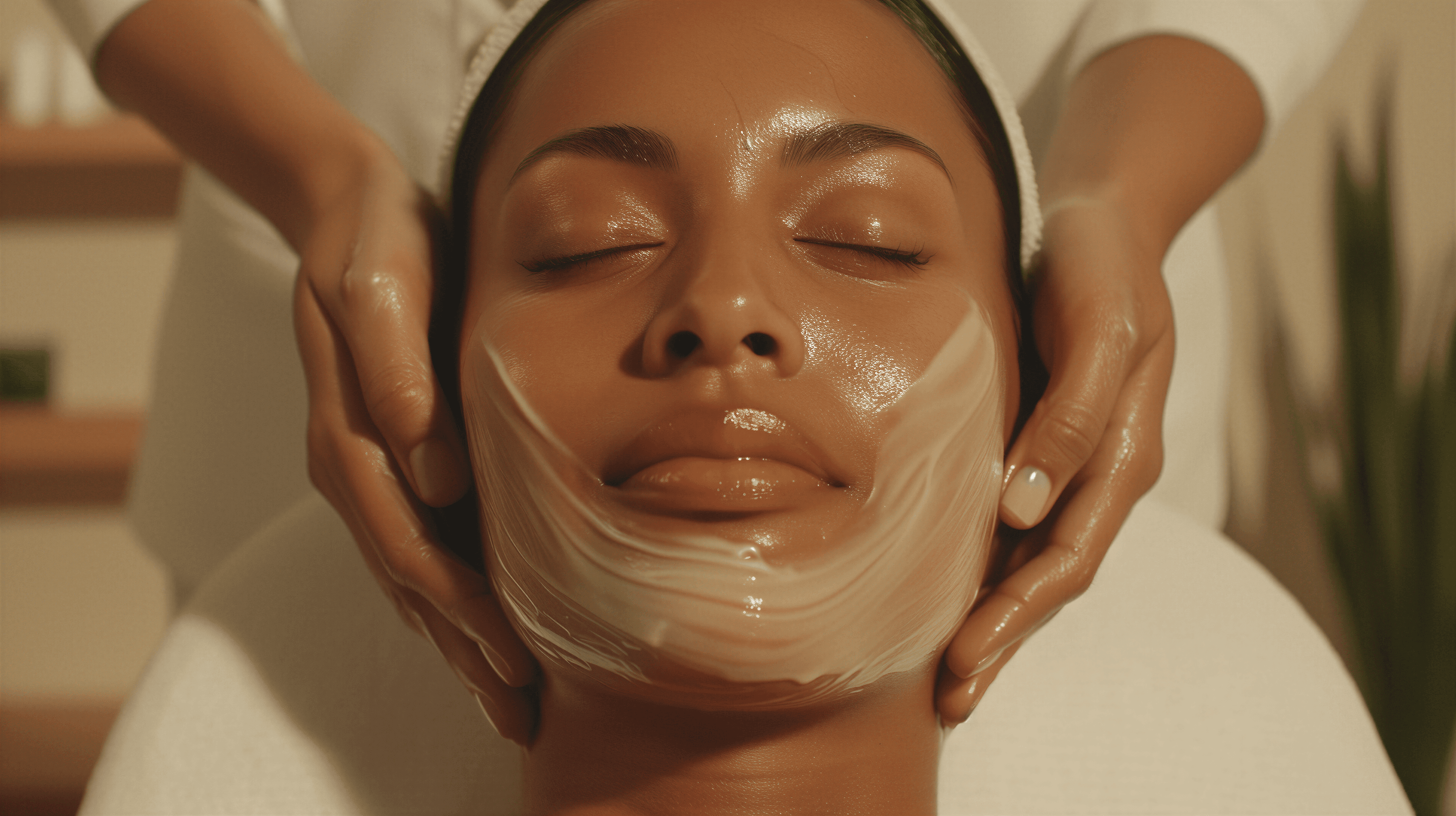 Professional facial treatment